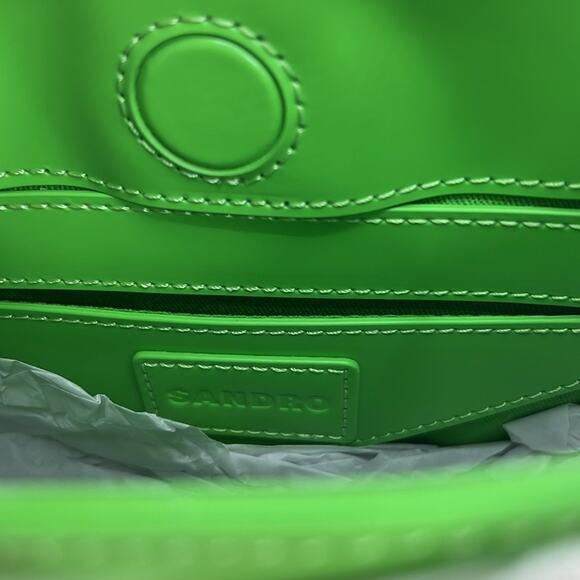 Sandro Sweet Janet Chain Bag - Lime - New with tags - $385 MSRP - Picture 8 of 10